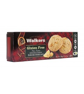 Walkers Ginger & Lemon Shortbread (6x4.9 OZ)