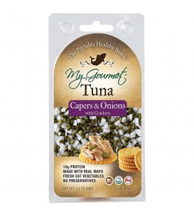 My Gourmet Tuna, Capers & Onion with Crackers (12x3.5 OZ)