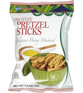 Kay's Naturals Better Balance Pretzel Sticks Jalapeno Honey Mustard 1.2 Oz (6 Pack)