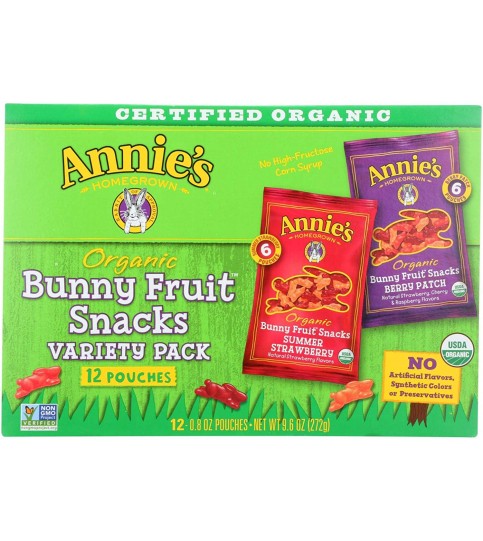 Annie's Homegrown Og2 Bunny Fruit Snacks (12x9.6Oz)