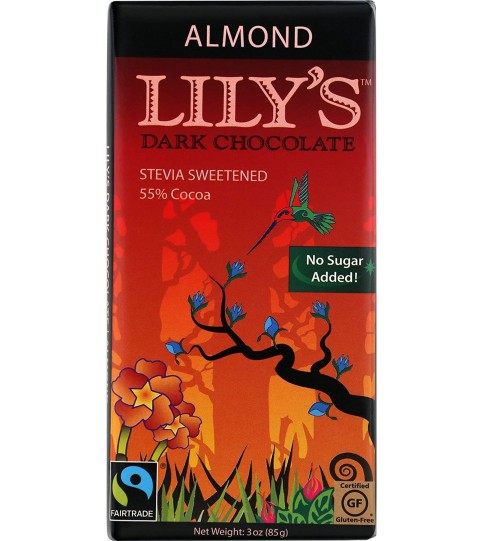 Lily's Almond Dark Chocolate (12x3 Oz)