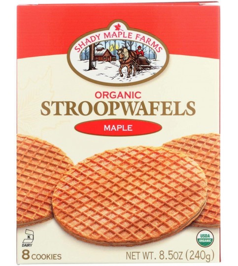 Shady Maple Farms Organic Maple Waffle Cookie (8x8.5 Oz)