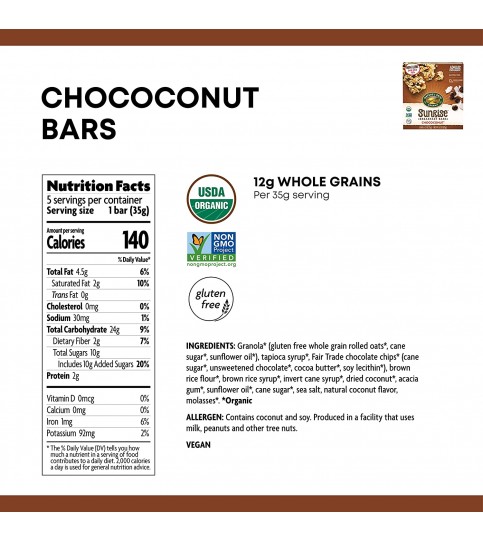 Nature's Path Chococonut Bar (6x6.2OZ )