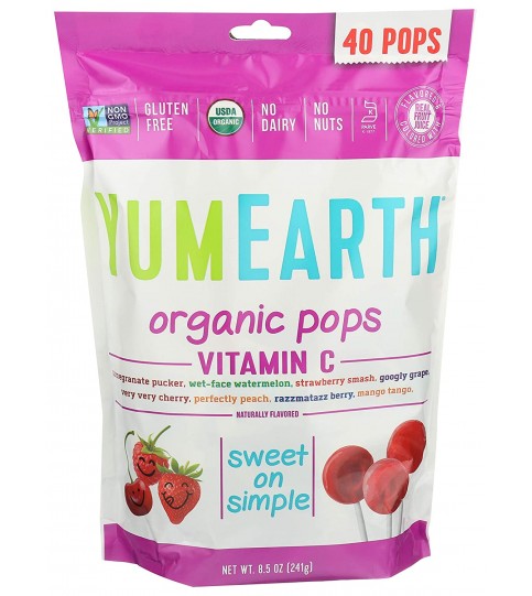 Yummy Earth Lollipop Asst (12x8.5OZ )