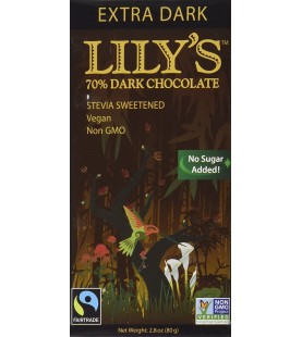 Lily's Dark Chocolate with Stevia Extra Dark (12x2.8 OZ)