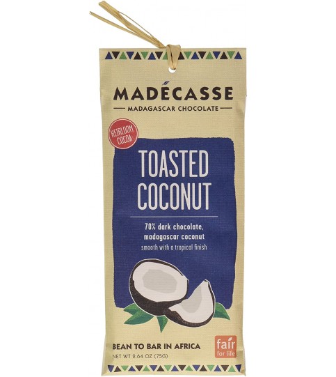 Madecasse Tst Coconut 63% DkChocolate (10x2.64OZ )