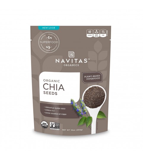 Navitas Naturals Organic Raw Chia Seeds (6x16 OZ)