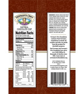 Newman's Own Organics Oatmeal Chocolate Chip (6x7 Oz)