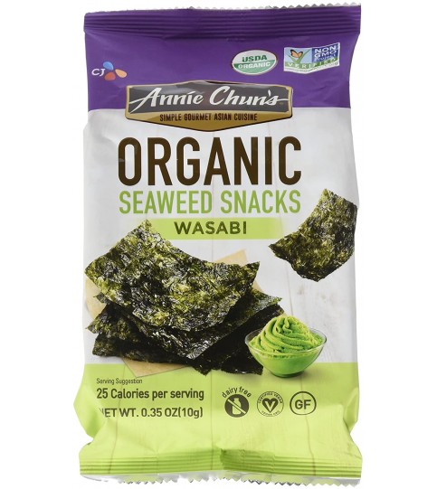 Annie Chun's Seaweed Snack Wasabi (12x0.35Oz)