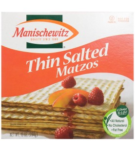 Manischewitz Matzo, Thin Salted (12x10 OZ)