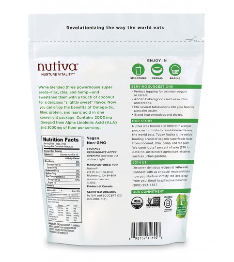 Nutiva Organic Superseed Blend (6X10 OZ)