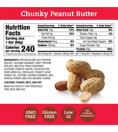 Think Baby Chunky Peanut Butter Thin Bar (10x2.1 Oz)