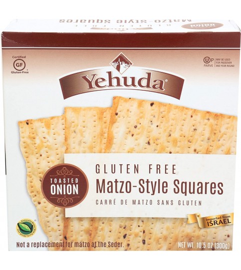 Yehuda Matzo-Style Squares Gluten Free Toasted Onion (12x10.5Oz)