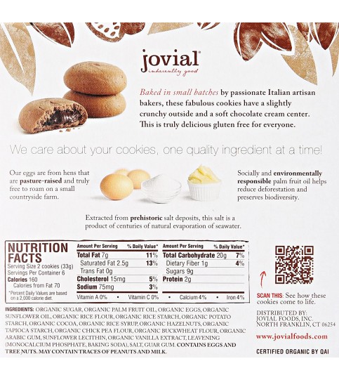 Jovial Chocolate Cream Cookies (10x7 Oz)