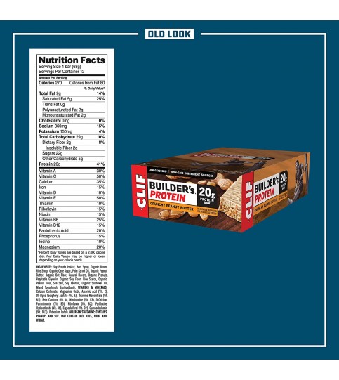 Clif Bar Peanut Butter Builder Bar (12x2.4 Oz)