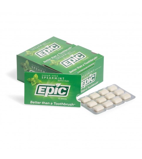 Epic Dental Xylitol Gum Spearmint (12x12 CT)