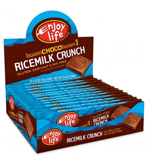 Enjoy Life Foods Milk Chocolate Crispy Rice Bar (24x1.4 Oz)