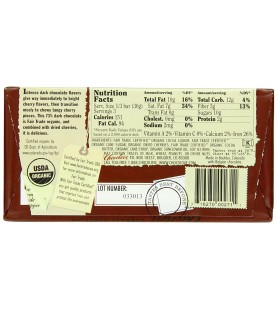 Chocolove Cherries in Dark Chocolate Bar (12x3.2 Oz)