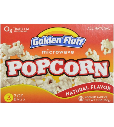 Golden Fluff Popcorn Microwave (12x9OZ )