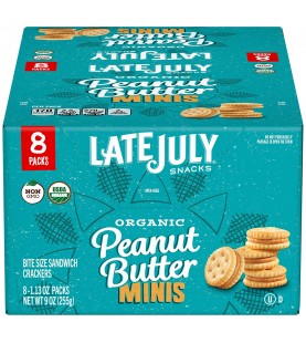 Late July Mini Peanut Butter Sandwich Cracker (4x8x1.125Z)