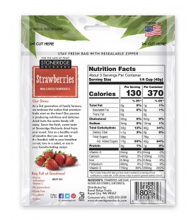 Stoneridge Orchards Whole Dried Strawberries (6x4Oz)