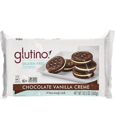 Glutino Chocolate Vanilla Creme Cookies (12x10.6 Oz)