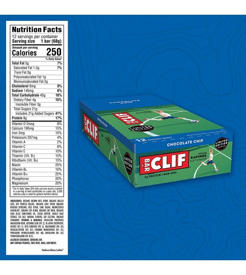 Clif Bar Chocolate Chip Clif Bar Bar (12x2.4 Oz)