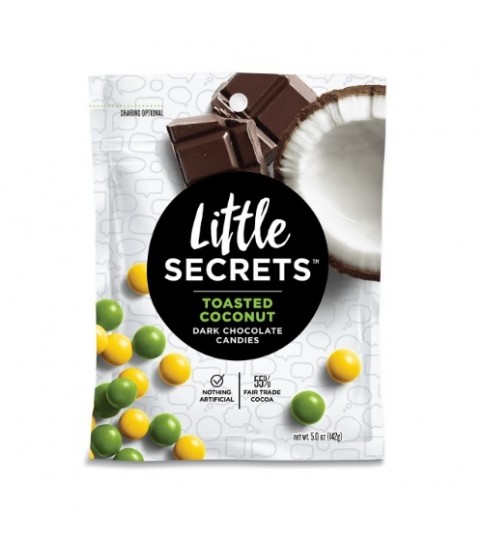 Little Secrets Toasted Coconut Dark Chocolate Candies (8x5 OZ)