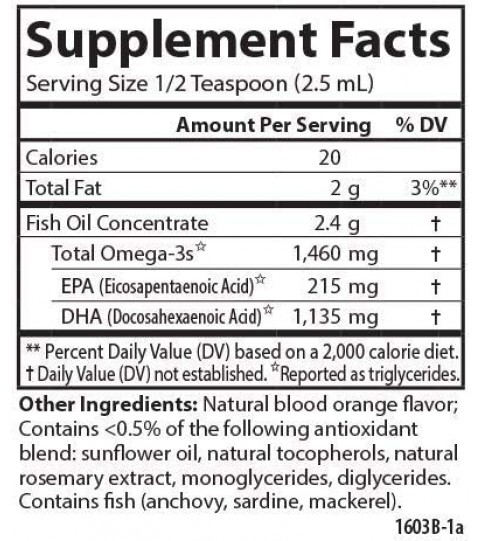 Carlson - Smart Catch for Teens, 1135 mg DHA, 100 mL (3.3 Fl Oz)