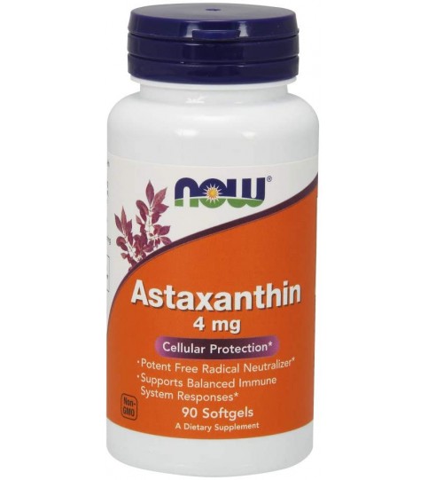 NOW Supplements, Astaxanthin 4 mg - 90 capsules