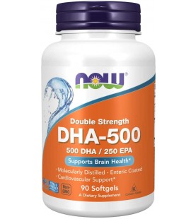 NOW Supplements, DHA-500 with 250 EPA, 90 Softgels