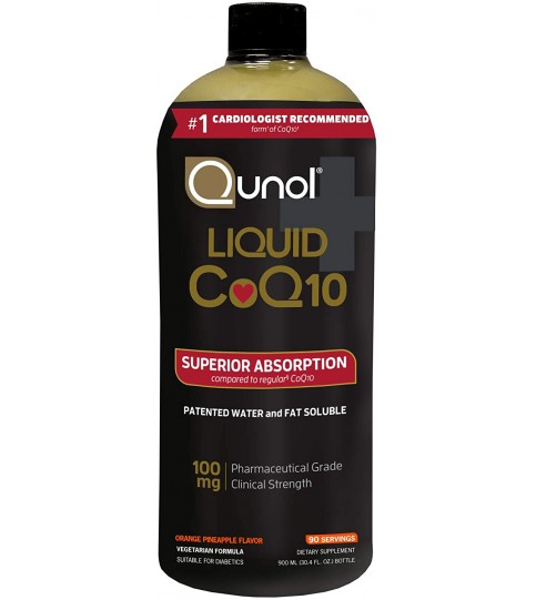 Qunol Liquid CoQ10 100mg, Superior Absorption, 90 Servings, 30.4 Fl Oz