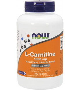 NOW Supplements, L-Carnitine 1,000 mg, 100 Tablets