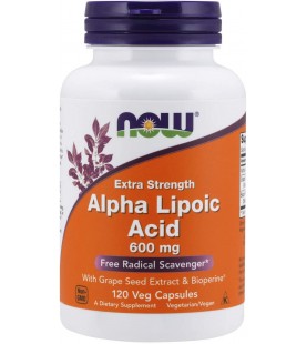 NOW Supplements, Alpha Lipoic Acid 600 mg, 120 Capsules