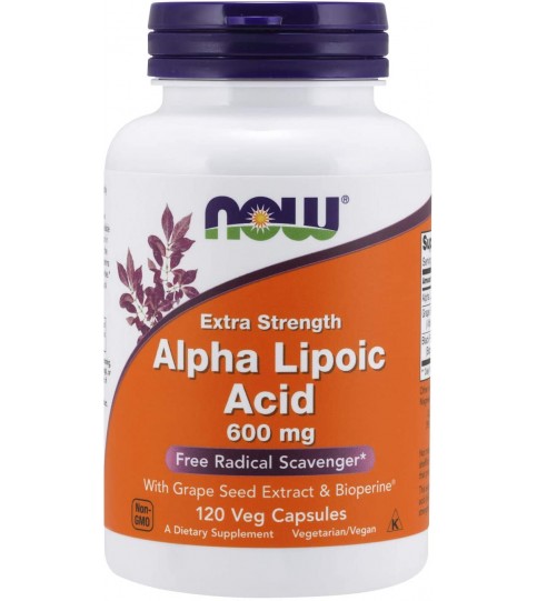 NOW Supplements, Alpha Lipoic Acid 600 mg, 120 Capsules