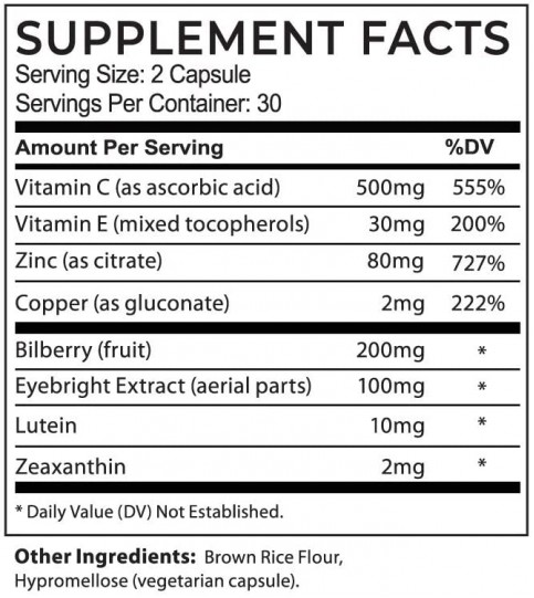 Complete Vision Formula by PureHealth Research 60 capsules