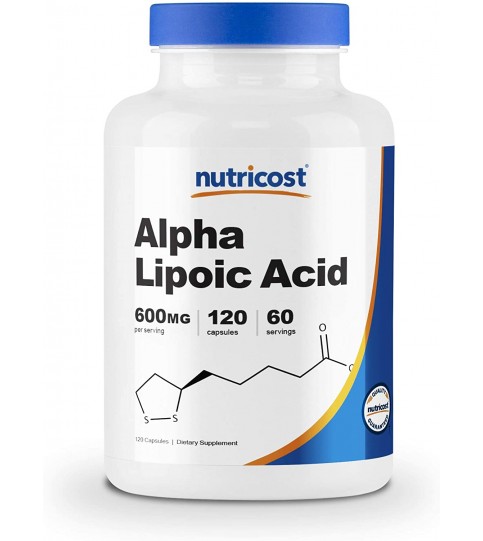 Nutricost Alpha Lipoic Acid 600mg,120 Capsules, 60 Servings