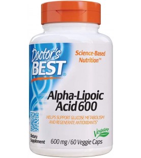 Doctor's Best Alpha-Lipoic Acid, 600 mg, 60 Veggie Caps