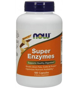 NOW Foods Supplements, Super Enzymes, 180 Capsules