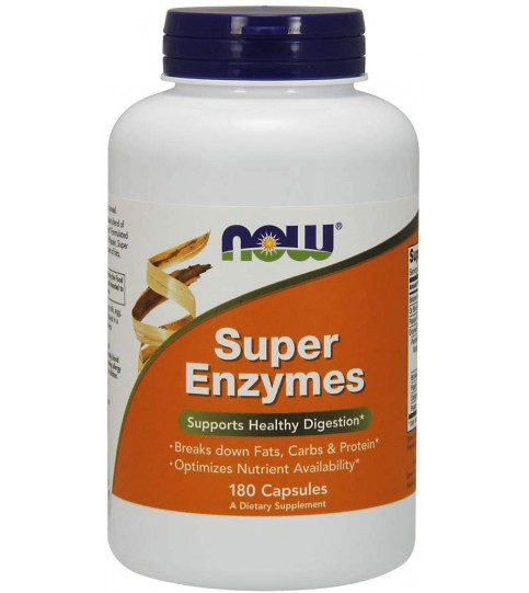 NOW Foods Supplements, Super Enzymes, 180 Capsules