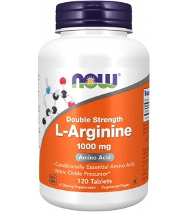 NOW Foods Supplements, L-Arginine 1,000 mg, 120 Tablets