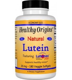 Healthy Origins Lutein Lutemax 2020 Supplement, 20 mg, 180 Count