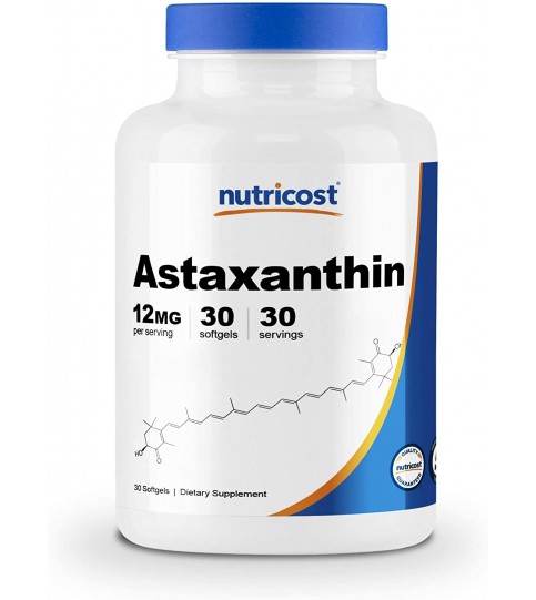 Nutricost Astaxanthin 12mg, 30 Softgels