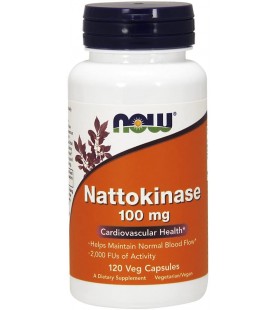 NOW Supplements, Nattokinase 100 mg, 120 Veg Capsules