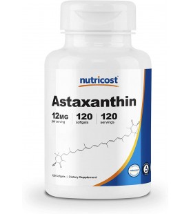 Nutricost Astaxanthin 12mg, 120 Softgels