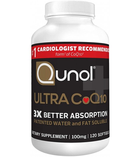 Qunol Ultra CoQ10 100mg, 3x Better Absorption, 120 Count Softgels