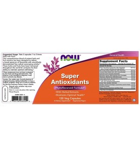 NOW Supplements, Super Antioxidants, 120 Veg Capsules