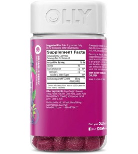 OLLY Probiotic Gummy, 40 Day Supply (80 Gummies), Bramble Berry