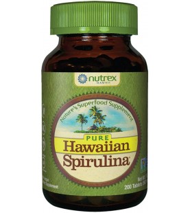 Pure Hawaiian Spirulina-500 mg Tablets 200 Count