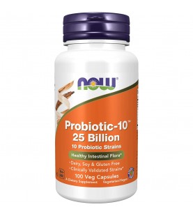 NOW Supplements, Probiotic-10, 25 Billion, 100 Veg Capsules